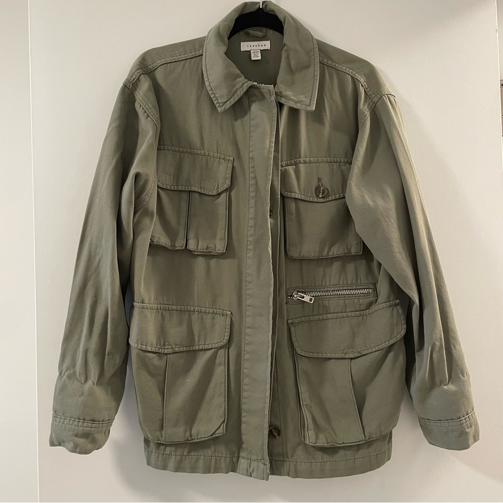 Topshop Khaki Field Jacket
